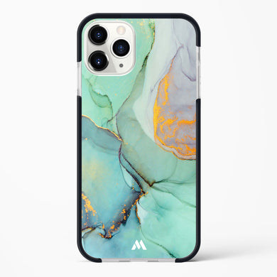 Green Shale Marble Impact Drop Protection Case (Apple)