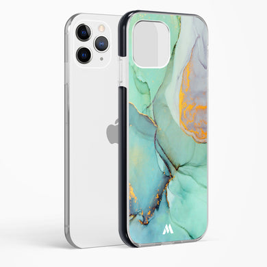 Green Shale Marble Impact Drop Protection Case (Apple)