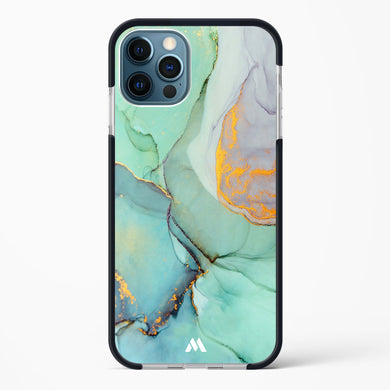 Green Shale Marble Impact Drop Protection Case (Apple)