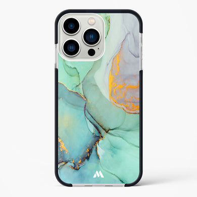 Green Shale Marble Impact Drop Protection Case (Apple)