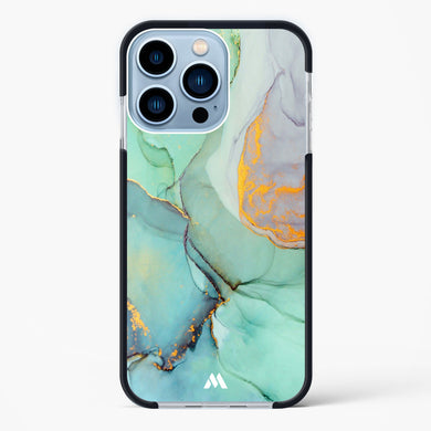 Green Shale Marble Impact Drop Protection Case (Apple)