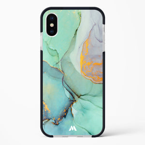 Green Shale Marble Impact Drop Protection Case (Apple)