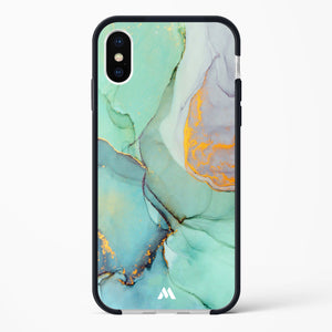 Green Shale Marble Impact Drop Protection Case (Apple)