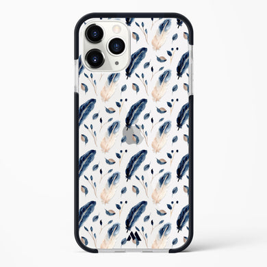 Painted Willow Bird Feathers Impact Drop Protection Case (Apple)