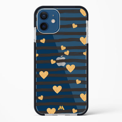 Hearts in Gold Impact Drop Protection Case (Apple)