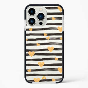 Hearts in Gold Impact Drop Protection Case (Apple)
