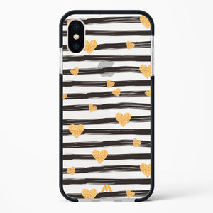 Hearts in Gold Impact Drop Protection Case (Apple)