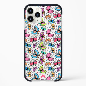 Stickered Butterflies Impact Drop Protection Case (Apple)