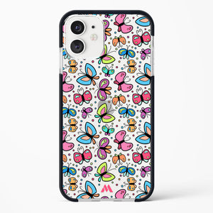 Stickered Butterflies Impact Drop Protection Case (Apple)