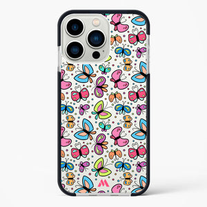 Stickered Butterflies Impact Drop Protection Case (Apple)