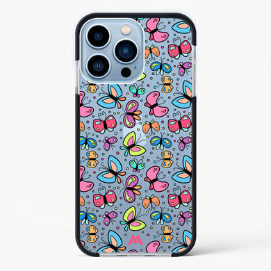 Stickered Butterflies Impact Drop Protection Case (Apple)