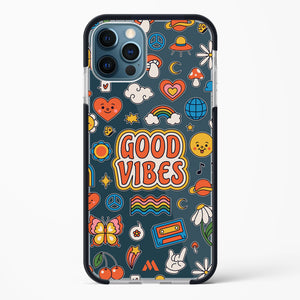 Stickered Good Vibes Impact Drop Protection Case (Apple)