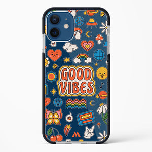 Stickered Good Vibes Impact Drop Protection Case (Apple)