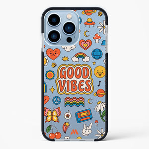 Stickered Good Vibes Impact Drop Protection Case (Apple)