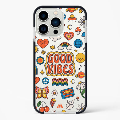 Stickered Good Vibes Impact Drop Protection Case (Apple)