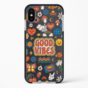 Stickered Good Vibes Impact Drop Protection Case (Apple)