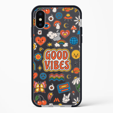 Stickered Good Vibes Impact Drop Protection Case (Apple)