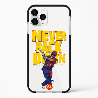 Rishabh Pant Never Back Down Impact Drop Protection Case (Apple)