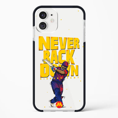 Rishabh Pant Never Back Down Impact Drop Protection Case (Apple)