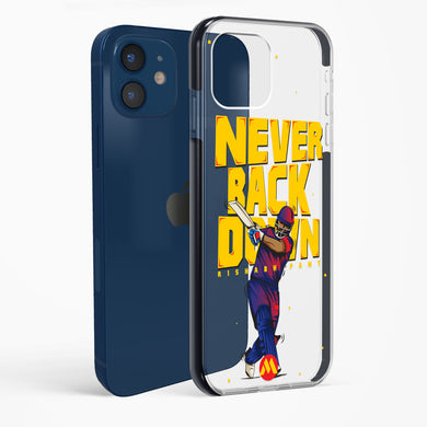 Rishabh Pant Never Back Down Impact Drop Protection Case (Apple)