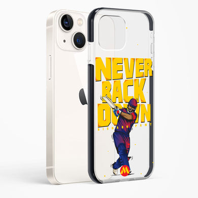 Rishabh Pant Never Back Down Impact Drop Protection Case (Apple)