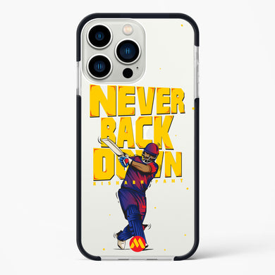 Rishabh Pant Never Back Down Impact Drop Protection Case (Apple)