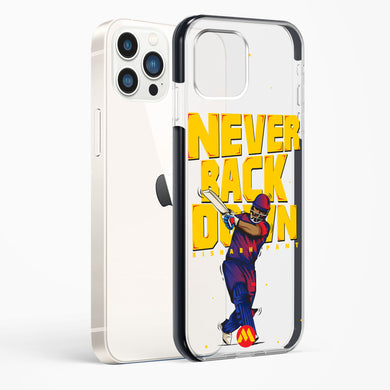 Rishabh Pant Never Back Down Impact Drop Protection Case (Apple)
