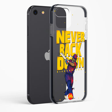 Rishabh Pant Never Back Down Impact Drop Protection Case (Apple)
