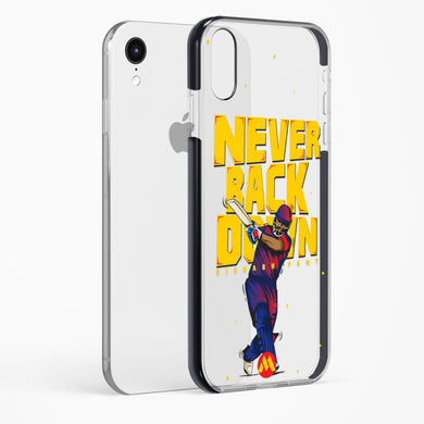 Rishabh Pant Never Back Down Impact Drop Protection Case (Apple)
