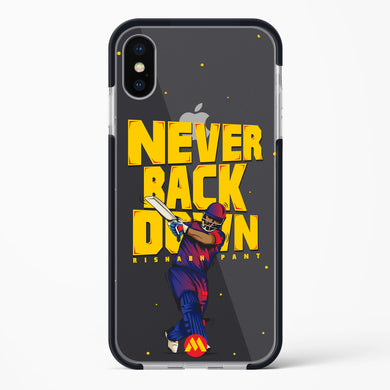 Rishabh Pant Never Back Down Impact Drop Protection Case (Apple)