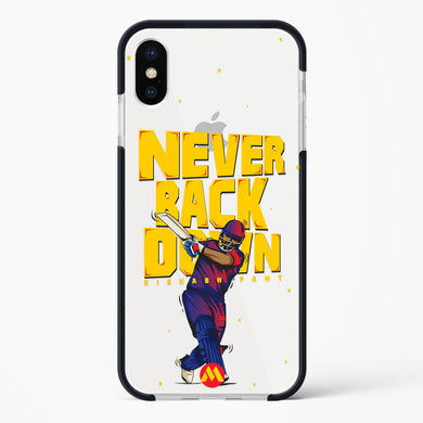 Rishabh Pant Never Back Down Impact Drop Protection Case (Apple)