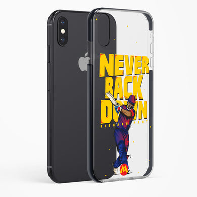 Rishabh Pant Never Back Down Impact Drop Protection Case (Apple)