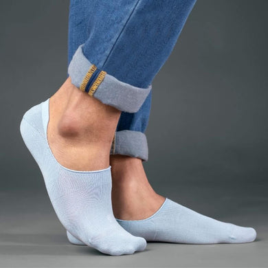 Ice Blue No-Show Socks from SockSoho