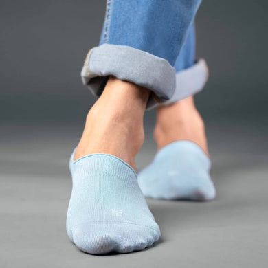 Ice Blue No-Show Socks from SockSoho
