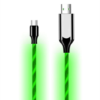 Type-C Android Green LED Charging Cable (Illume)
