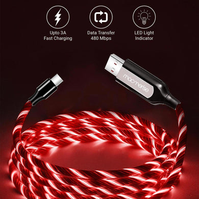 Type-C Android Red LED Charging Cable (Illume)
