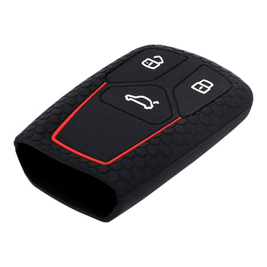 Audi Smart Key 2015 onwards (Black) Premium Silicone Key Cover