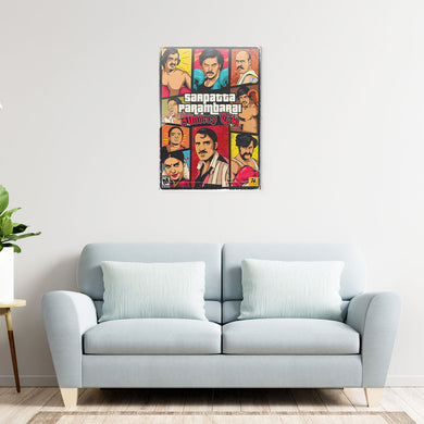 Sarpatta Parambarai-Madras City Metal-Poster