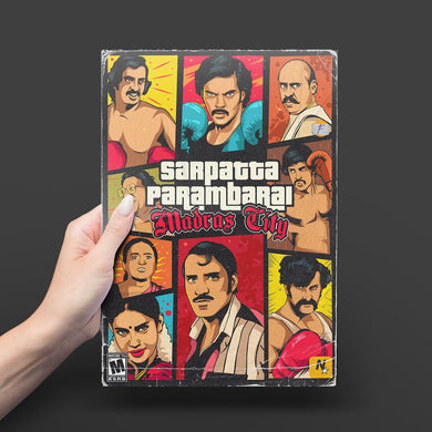 Sarpatta Parambarai-Madras City Metal-Poster
