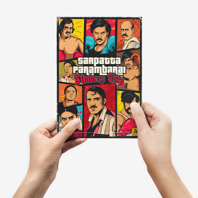 Sarpatta Parambarai-Madras City Metal-Poster