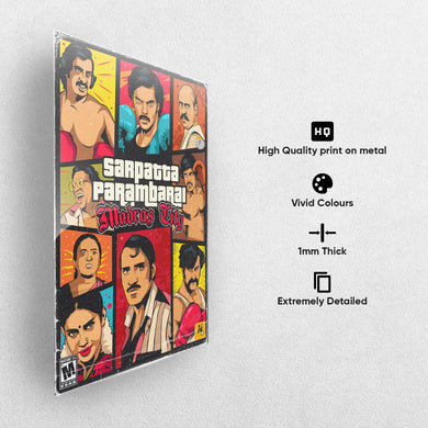 Sarpatta Parambarai-Madras City Metal-Poster