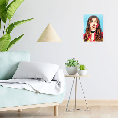 Dua Lipa Metal-Poster