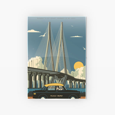 Mumbai Sea Link Metal-Poster