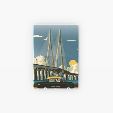 Mumbai Sea Link Metal-Poster