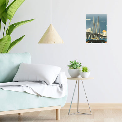 Mumbai Sea Link Metal-Poster
