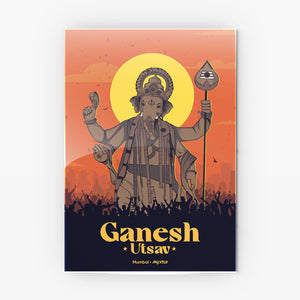 Ganesh Utsav Metal-Poster