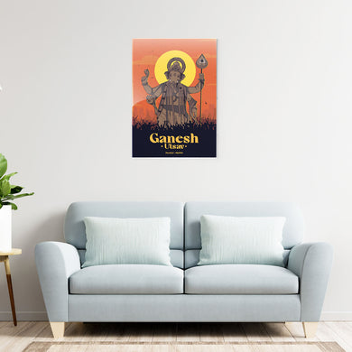 Ganesh Utsav Metal-Poster