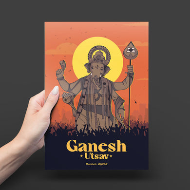 Ganesh Utsav Metal-Poster