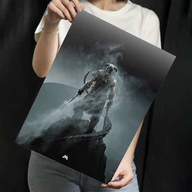 Elder Scrolls Skyrim Dovakiin Metal-Poster
