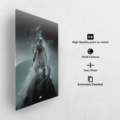 Elder Scrolls Skyrim Dovakiin Metal-Poster
